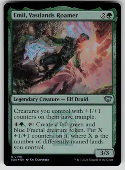 Emil, Vastlands Roamer Foil Uncommon Secrets of Strixhaven 146 MTG NM 2026 - Image 1