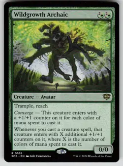 Wildgrowth Archaic Rare Secrets of Strixhaven 168 MTG Near Mint 2026 - Image 1