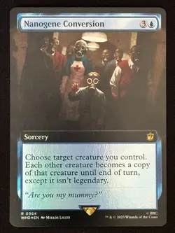 1x MTG Nanogene Conversion (Extended Art, Foil) - Doctor Who (WHO) #364 - Magic - Image 1