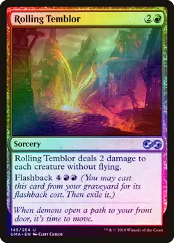 Rolling Temblor FOIL Ultimate Masters NM Red Uncommon MAGIC MTG CARD ABUGames - Image 1