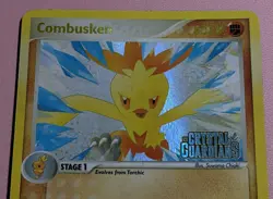 2006 POKEMON EX CRYSTAL GUARDIANS COMBUSKEN 16/100 STAMPED HOLO RARE LP - Image 2