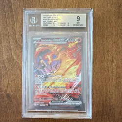 Pokemon Team Rocket's Moltres EX SIR Holo Destined Rivals BGS 9 229/182 - Image 1