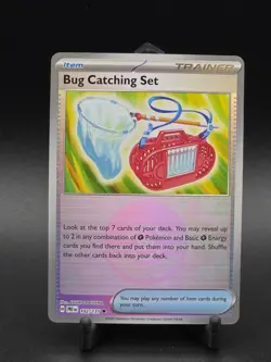 Bug Catching Set (Poke Ball) 102/131 Sv: Prismatic Evolutions Holo NM Pokemon - Image 1