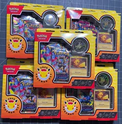 5 Pokemon 30th Anniversary TCG Phantasmal Flames 2026 Blister Promo Pikachu Coin - Image 1