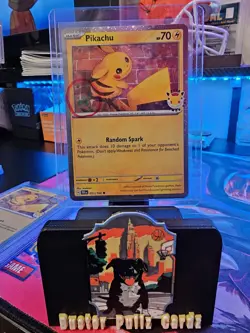 Pikachu 051/162 Pokemon Day STAMPED Cosmos Pokemon Day Promo SWIRL 🌀 - Image 1