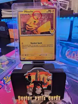Pikachu 051/162 Pokemon Day STAMPED Cosmos Pokemon Day Promo SWIRL 🌀 - Image 1