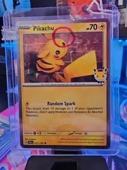 Pikachu 051/162 Pokemon Day STAMPED Cosmos Pokemon Day Promo SWIRL 🌀 - Image 2