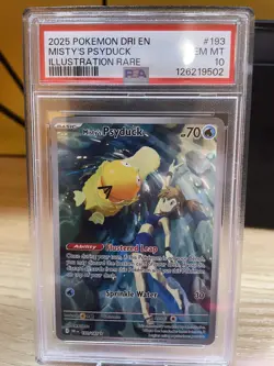 Misty's Psyduck 193/182 - 2025 Pokemon Destined Rivals Illustration Rare PSA 10 - Image 2