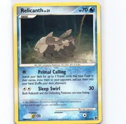 Relicanth Uncommon Great Encounters 51/106 LP Pokemon - Image 1