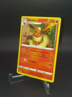 Pokemon Flareon SWSH041 Cosmo Holo (Crazy Swirls) SWSH Sword & Shield Promo 💎 - Image 1