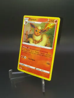 Pokemon Flareon SWSH041 Cosmo Holo (Crazy Swirls) SWSH Sword & Shield Promo 💎 - Image 4