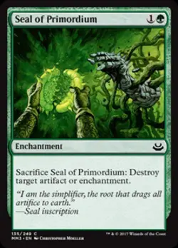 Seal of Primordium -Foil Light Play MTG Modern Masters 2017 - Image 1