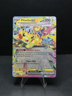 Pokemon TCG Pikachu EX 057/217 Ascended Heros Holo NM/Mint - Image 1