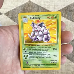 Pokemon TCG Nidoking 11/102 Base Set Holo Rare Unlimited Stage 2 90 HP 1999-2000 - Image 1