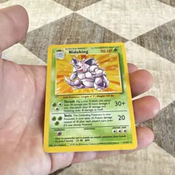 Pokemon TCG Nidoking 11/102 Base Set Holo Rare Unlimited Stage 2 90 HP 1999-2000 - Image 2