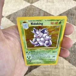Pokemon TCG Nidoking 11/102 Base Set Holo Rare Unlimited Stage 2 90 HP 1999-2000 - Image 3