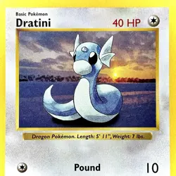 Dratini (Shadowless) - Pokemon TCG - Base Set - 26/102 - UNCOMMON ~ LP - Image 1