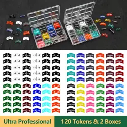 Set 120X MTG Keyword Counters Tokens for Magic The Gathering Gaming Accessoies - Image 1