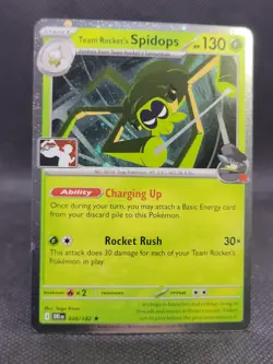 NM Team Rocket's Spidops 020/182 Cosmos Holo Play! Pokemon Prize Pack Series 8 - Image 1
