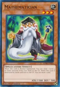Mathematician - SDSH-EN020 - Common - 1st Edition Lightly Played Structure Deck: - Image 1