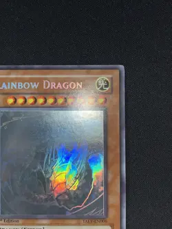 Yugioh Rainbow Dragon TAEV-EN006 1st Edition Ghost Rare - Image 2