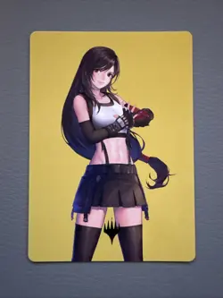 Art Series: Tifa, Martial Artist GOLD STAMP 52/53: Final Fantasy MTG (NM) - Image 1