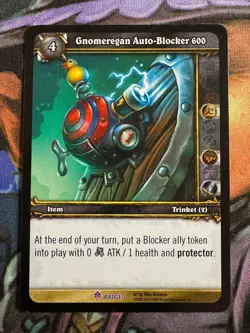 World of Warcraft TCG Badge 3/4 Gnomeregan Auto-Blocker 600 - Image 1