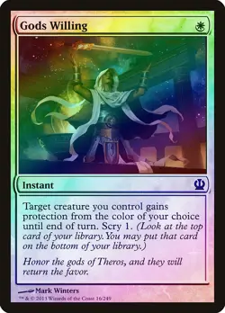 Gods Willing FOIL Theros NM White Common MAGIC THE GATHERING MTG CARD ABUGames - Image 1
