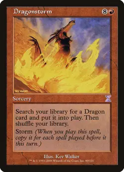 Dragonstorm Time Spiral - Timeshifted NM Red Special MAGIC MTG CARD ABUGames - Image 1