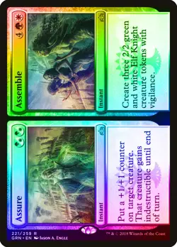 Assure and Assemble FOIL Guilds of Ravnica NM Green White Rare CARD ABUGames - Image 1