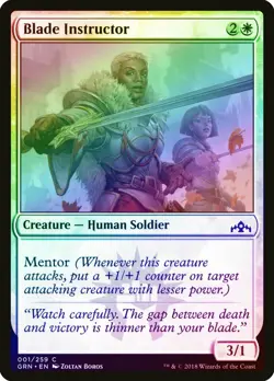 Blade Instructor FOIL Guilds of Ravnica NM White Common MAGIC CARD ABUGames - Image 1