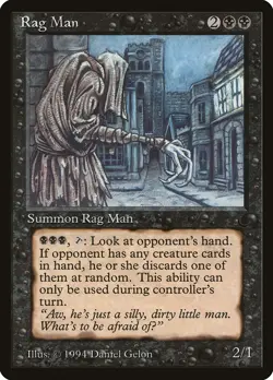 Rag Man The Dark HEAVILY PLD Black Rare MAGIC THE GATHERING MTG CARD ABUGames - Image 1