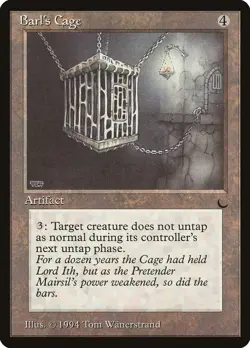 Barl's Cage The Dark HEAVILY PLD Artifact Rare MAGIC THE GATHERING CARD ABUGames - Image 1