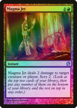 Magma Jet FOIL Theros NM Red Uncommon MAGIC THE GATHERING MTG CARD ABUGames - Image 1
