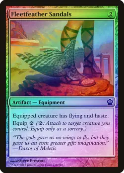 Fleetfeather Sandals FOIL Theros NM Artifact Common MAGIC MTG CARD ABUGames - Image 1