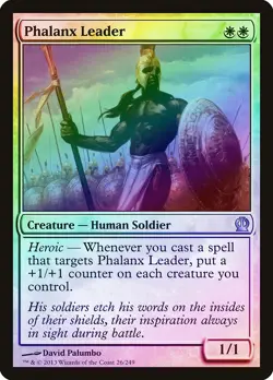Phalanx Leader FOIL Theros NM White Uncommon MAGIC THE GATHERING CARD ABUGames - Image 1
