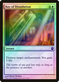 Ray of Dissolution FOIL Theros NM White Common MAGIC GATHERING CARD ABUGames - Image 1