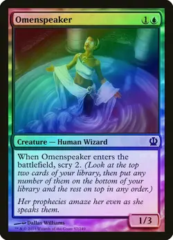 Omenspeaker FOIL Theros NM Blue Common MAGIC THE GATHERING MTG CARD ABUGames - Image 1