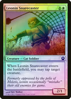Leonin Snarecaster FOIL Theros NM White Common MAGIC GATHERING CARD ABUGames - Image 1