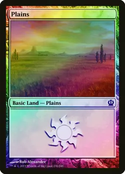 Plains (230) FOIL Theros NM Basic Land MAGIC THE GATHERING MTG CARD ABUGames - Image 1