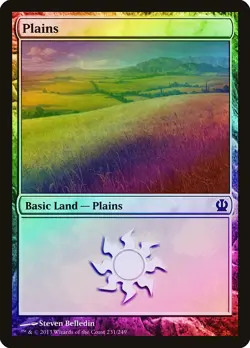 Plains (231) FOIL Theros PLD Basic Land MAGIC THE GATHERING MTG CARD ABUGames - Image 1