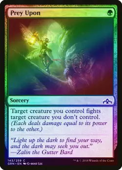 Prey Upon FOIL Guilds of Ravnica NM Green Common MAGIC GATHERING CARD ABUGames - Image 1