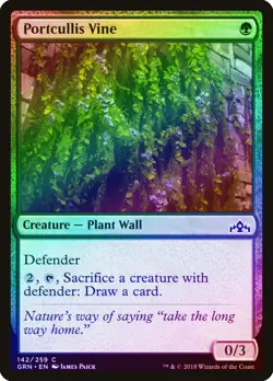 Portcullis Vine FOIL Guilds of Ravnica NM Green Common MAGIC MTG CARD ABUGames - Image 1