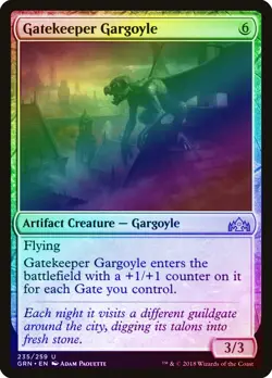 Gatekeeper Gargoyle FOIL Guilds of Ravnica NM Artifact Uncommon CARD ABUGames - Image 1