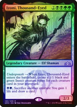 Izoni, Thousand-Eyed FOIL Guilds of Ravnica NM Black Green Rare CARD ABUGames - Image 1