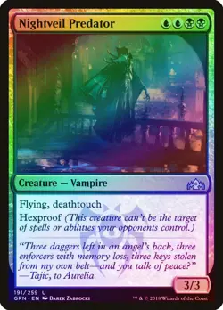 Nightveil Predator FOIL Guilds of Ravnica NM Blue Black Uncommon CARD ABUGames - Image 1