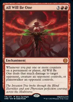 1 x All Will Be One - Foil - Phyrexia: All Will Be One - Light Play - MTG - Image 1