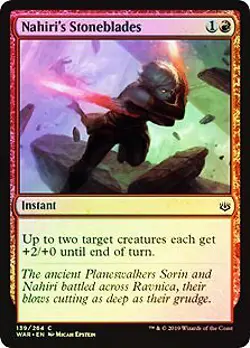 Nahiri's Stoneblades FOIL War of the Spark NM Red Common MAGIC CARD ABUGames - Image 1
