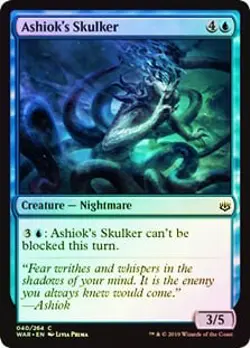 Ashiok's Skulker FOIL War of the Spark NM Blue Common MAGIC MTG CARD ABUGames - Image 1