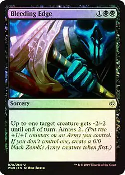 Bleeding Edge FOIL War of the Spark NM Black Uncommon MAGIC MTG CARD ABUGames - Image 1